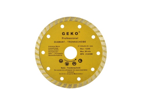 Tarcza diam.125mm turbo GEKO (100/200)