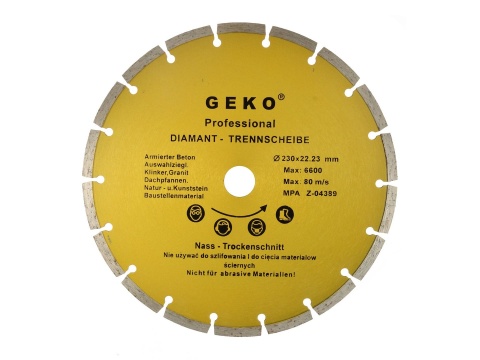 Tarcza diam.230mm segment.GEKO (25)