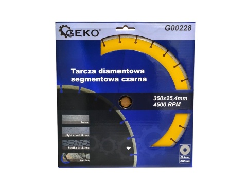 Tarcza diam.350x8x25,4mm segment / czarna (10)