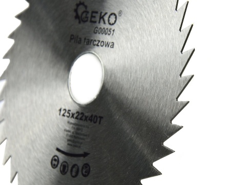 Tarcza do drewna 125x22x40T b/w (200)