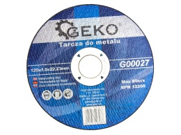 Tarcza do metalu 125x1.0 GEKO (10/50/400)