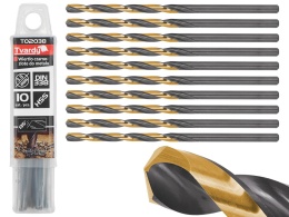 Wiertło czarno-złote do metalu HSS 3.80mm (10/250/1500)