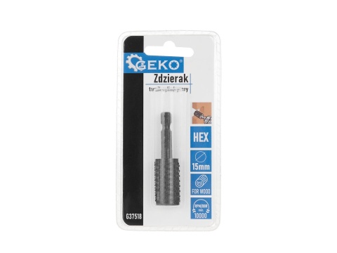 Zdzierak - tarnik cylindryczny do drewna 15mm HEX (50/250)