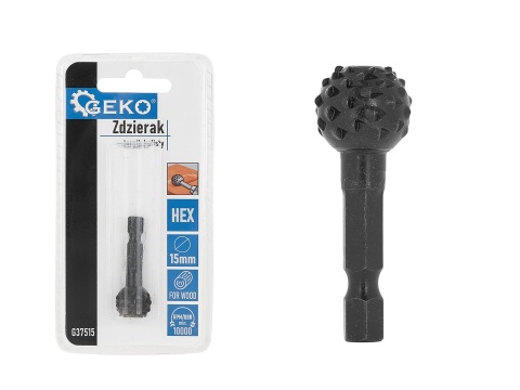 Zdzierak - tarnik kulisty do drewna 15mm HEX (50/250)