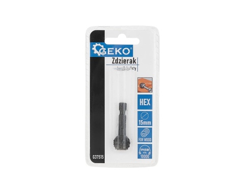 Zdzierak - tarnik kulisty do drewna 15mm HEX (50/250)