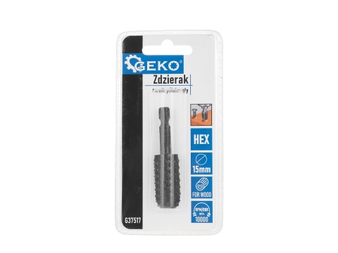 Zdzierak - tarnik półokrągły do drewna 15mm HEX (50/250)