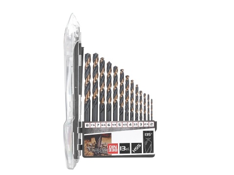 Zestaw wierteł do metalu HSS 2.0-8.0mm 13el. (15/60)