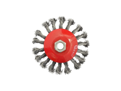 Szczotka druciana boczna pleciona 115mm M14 (40)