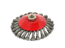 Szczotka druciana boczna pleciona 125mm M14(60)