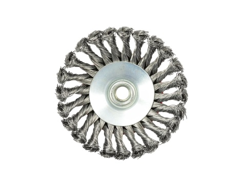 Szczotka druciana boczna pleciona 125mm M14(60)