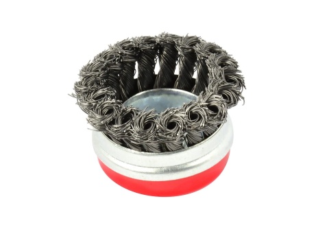 Szczotka druciana czołowa pl.65mm M14+opaska (40)