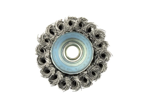 Szczotka druciana czołowa pl.65mm M14+opaska (40)