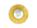 Szczotka druciana obrot.boczna 125mm mosiądz M14(60)