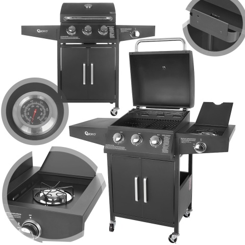 #Grill gazowy 4 palniki (3+1) 13,5kW (1)