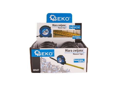 Miara zwijana 7,5mx25mm Dwustronna Double-side (6/60)