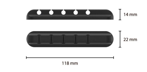Organizer - uchwyt do kabli i przewodów pięciomiejscowy (500)