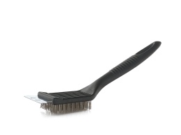 Szczotka druciana ze skrobakiem 2w1 - do czyszczenia grilla (90)
