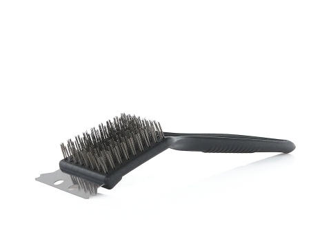 Szczotka druciana ze skrobakiem 2w1 - do czyszczenia grilla (90)