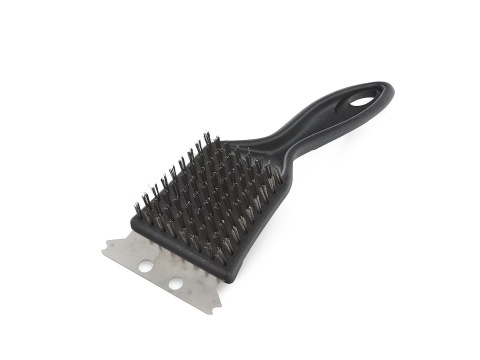 Szczotka druciana ze skrobakiem 2w1 - do czyszczenia grilla (90)