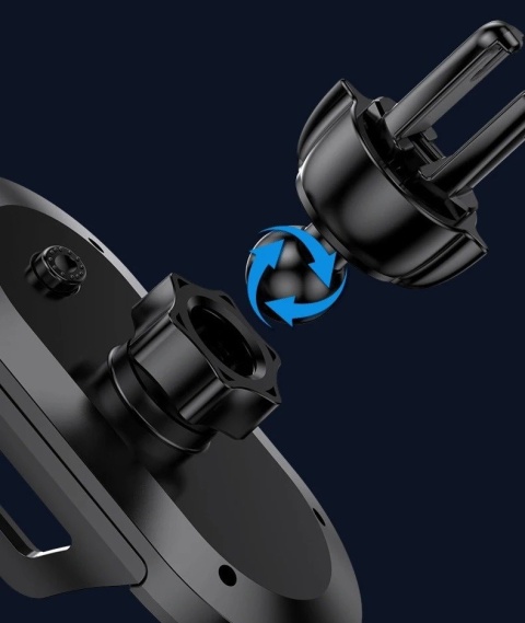 Uchwyt teleskopowy do telefonu 3w1 - szyba, kokpit, kratka nawiewu (100)