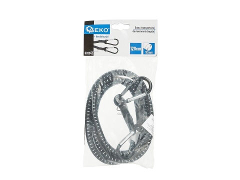 Guma transportowa do mocowania bagażu + karabińczyki 10mm x 120cm (80)