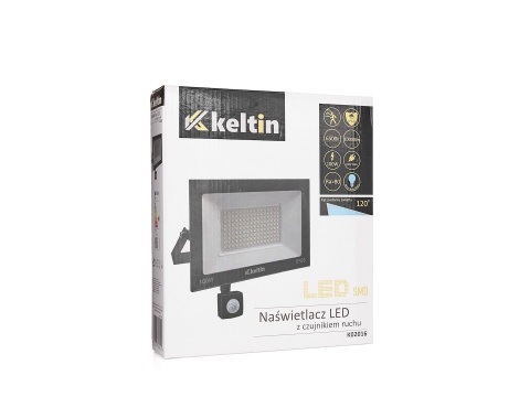 Naświetlacz LED 100W z czujnikiem ruchu - barwa biała zimna 6500K (10)