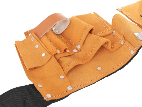 Pas narzędziowy - monterski skórzany 11 kieszeni (50)