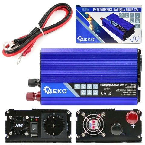 Przetwornica napięcia SINUS 12V/230V 500/1000W (10)