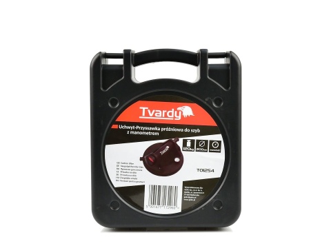 Uchwyt-Przyssawka próżniowa do szyb z manometrem 200mm 120kg (10)