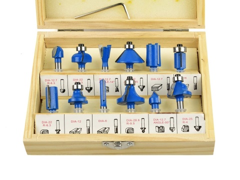 Frezy kształtowe do drewna 12 el./6mm/ (40)