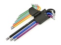 Klucze torx długie kolor T10-T50 9el. S2 (24)