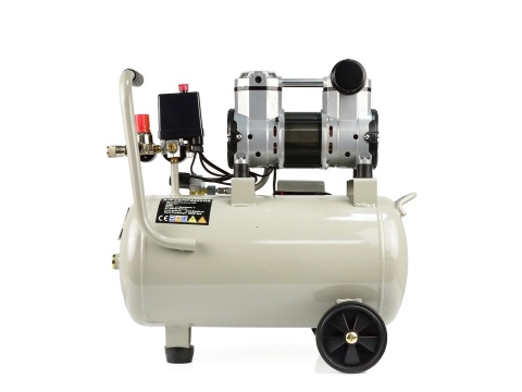 Kompresor bezolejowy dwutłokowy 24L 980W (1)