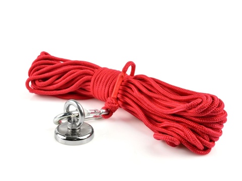 Magnes neodymowy 50kg - zestaw z liną 20m i rękawicami (18)