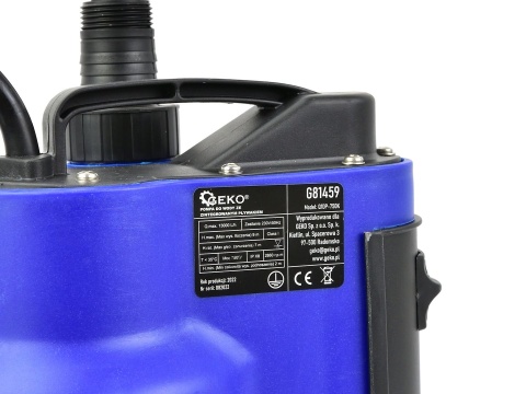 Pompa plastik do brudnej wody 750W z wbudowanym pływakiem (4)