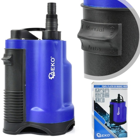 Pompa plastik do brudnej wody 750W z wbudowanym pływakiem (4)