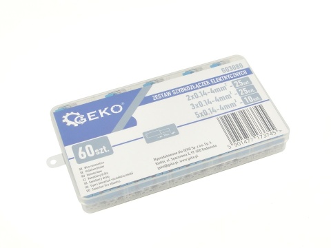 Zestaw szybkozłączek elektrycznych 60el. 0,2-4mm2 (100)