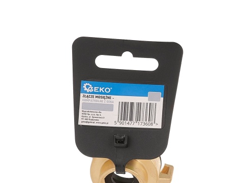 Złącze kłowe mosiężne kompatybilne z GEKA - GZ 1/2" (12/96)