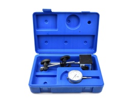 Czujnik zegarowy 10/0,01 mm na statywie magnetycznym (walizka) (10)