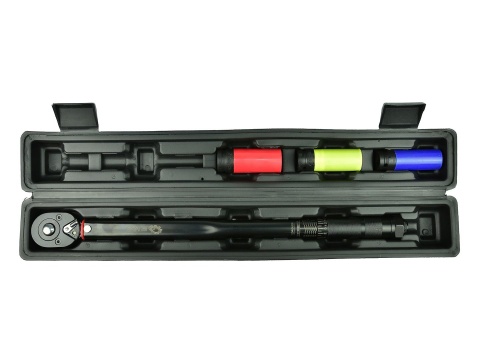 Klucz dynamometryczny 1/2" 28-210nm + nasadki alu 3el. Black HD (10)