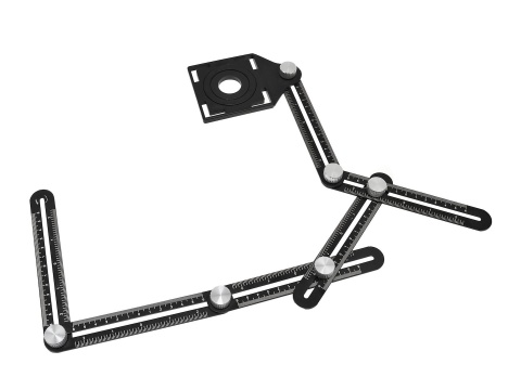 Szablon-Przymiar do otworów płytek 6 ramion (72)