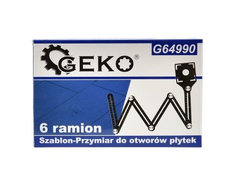 Szablon-Przymiar do otworów płytek 6 ramion (72)