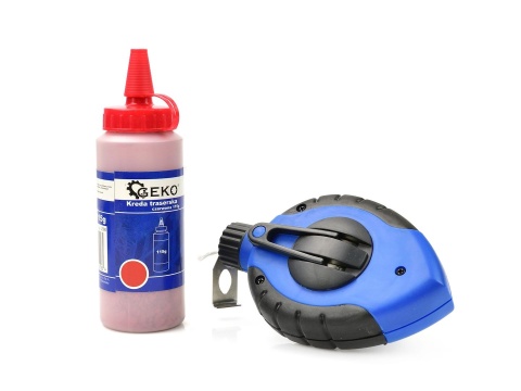 Sznurek traserski 30m + kreda czerwona 115g (12/48)