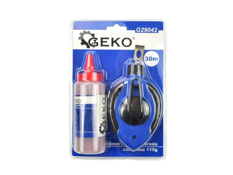 Sznurek traserski 30m + kreda czerwona 115g (12/48)