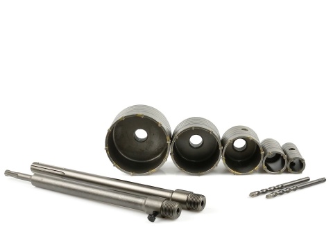 Zestaw otwornic z widią do betonu 9el. (4)