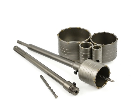 Zestaw otwornic z widią do betonu 9el. (4)