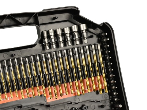 Zestaw wierteł nasadek bitów otwornic HSS 246el.(5)