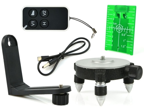 Laser samopoziomujący 3D 360 12x zielone linie (8)