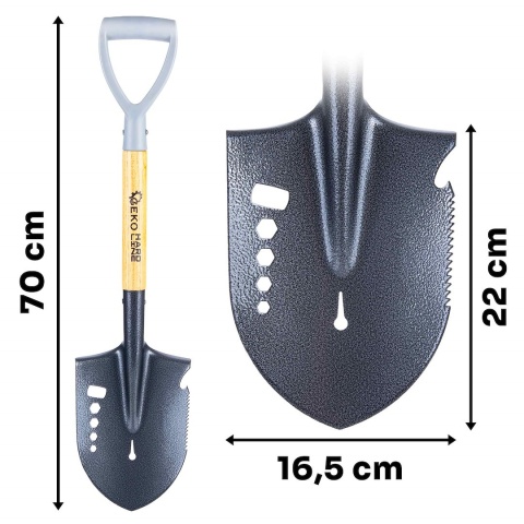 Łopata wielofunkcyjna - saperka 70cm HARD-LINE (6)
