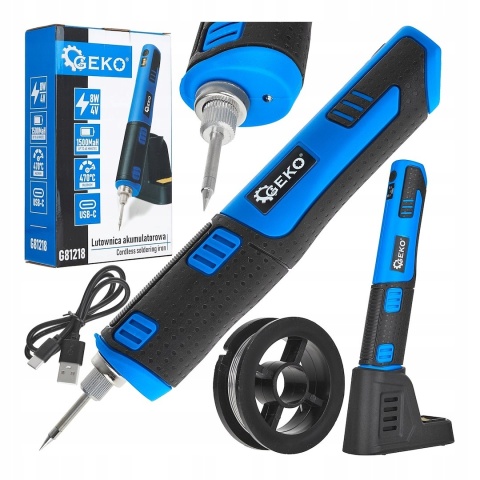 Lutownica akumulatorowa 4V 1500mAh 8W GEKO G81218 USB-C