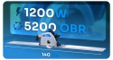 Pilarko-zagłębiarka elektryczna Geko 1200 W G80753